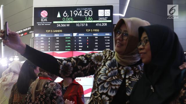 Tiupan Terompet Warnai Penutupan IHSG 2018
