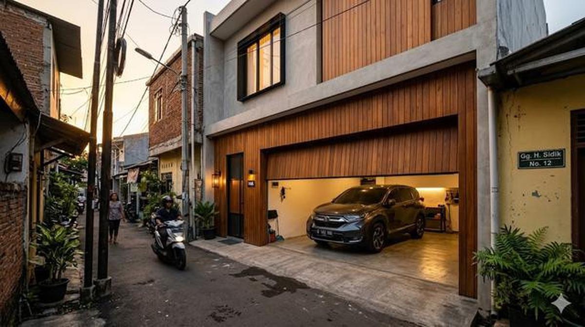 5 Contoh Rumah di Gang Sempit tapi Punya Garasi Luas, Solusi Lahan Perkotaan