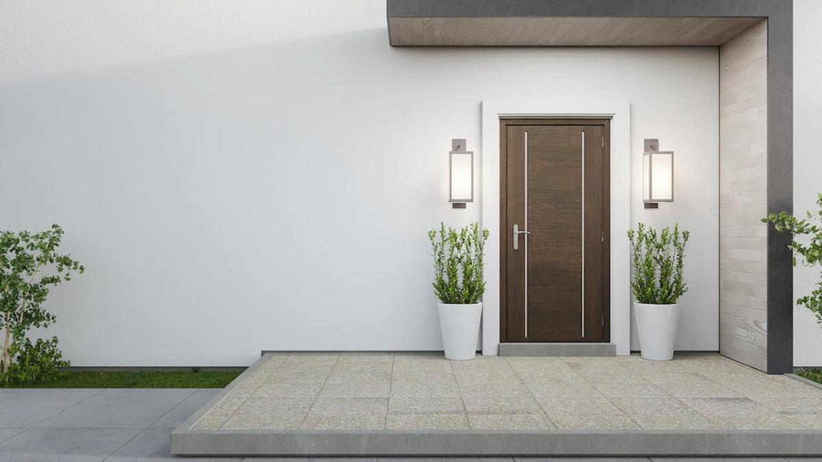 7 Contoh Model Pintu Depan Rumah dengan Desain 1 Pintu, Modern dan Elegan