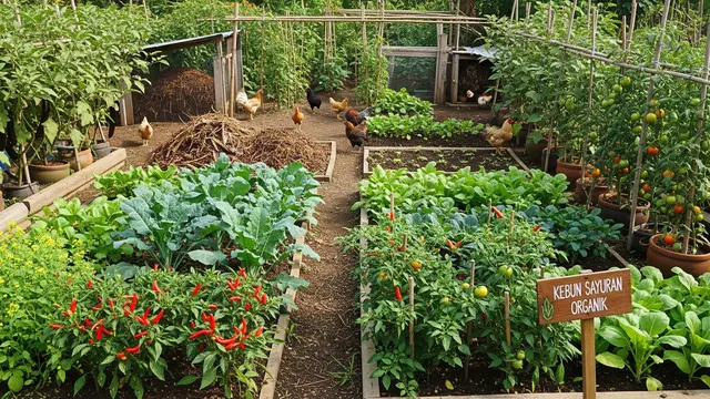 Inspirasi Kebun Produktif yang Memanfaatkan Limbah Ternak Sebagai Pupuk Alami/Gemini AI