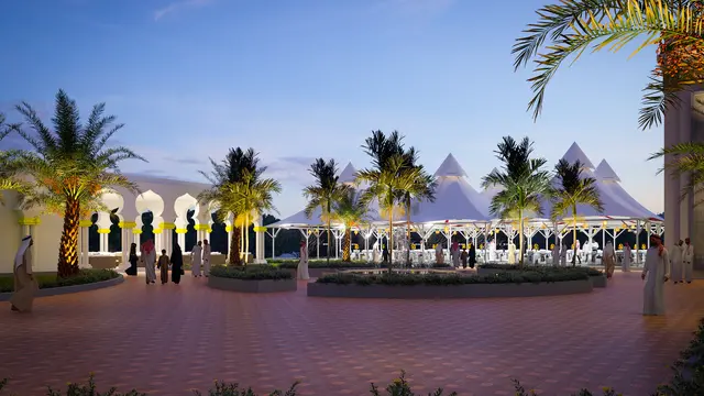 Group Hotel Fitra International bekerja sama dengan Pemerintah Kabupaten Majalengka menandatangani perjanjian kerja sama pemanfaatan lahan dengan membangun kawasan religi terpadu bernama Kertajati Umrah Park. (Dok FITT)