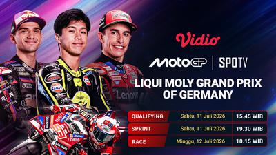 MotoGP Liqui Moly Grand Prix of Germany 2026: Penentu Persaingan Gelar Juara di Vidio
