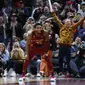 Pemain Cleveland Cavaliers Donovan Mitchell saat melawan Bulls di lanjutan NBA (AP)