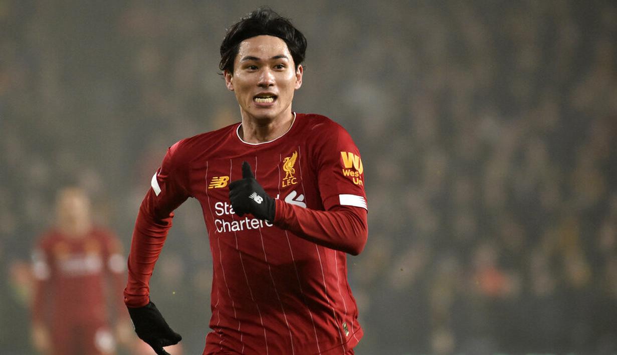 Pemain Liverpool, Takumi Minamino. (AP/Rui Vieira)