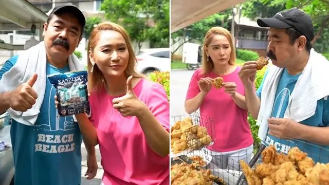 Inul Daratista Bikin Salfok, Ajarin Abang Gorengan Bikin Bakwan Ala Chef