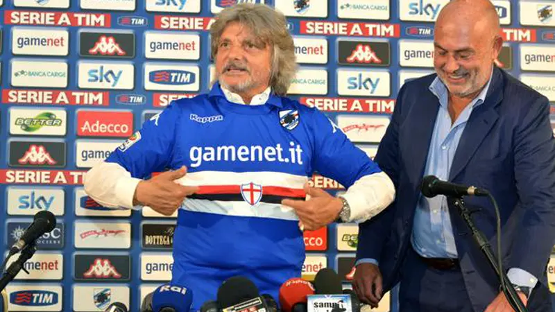 Presiden Sampdoria Massimo Ferrero 