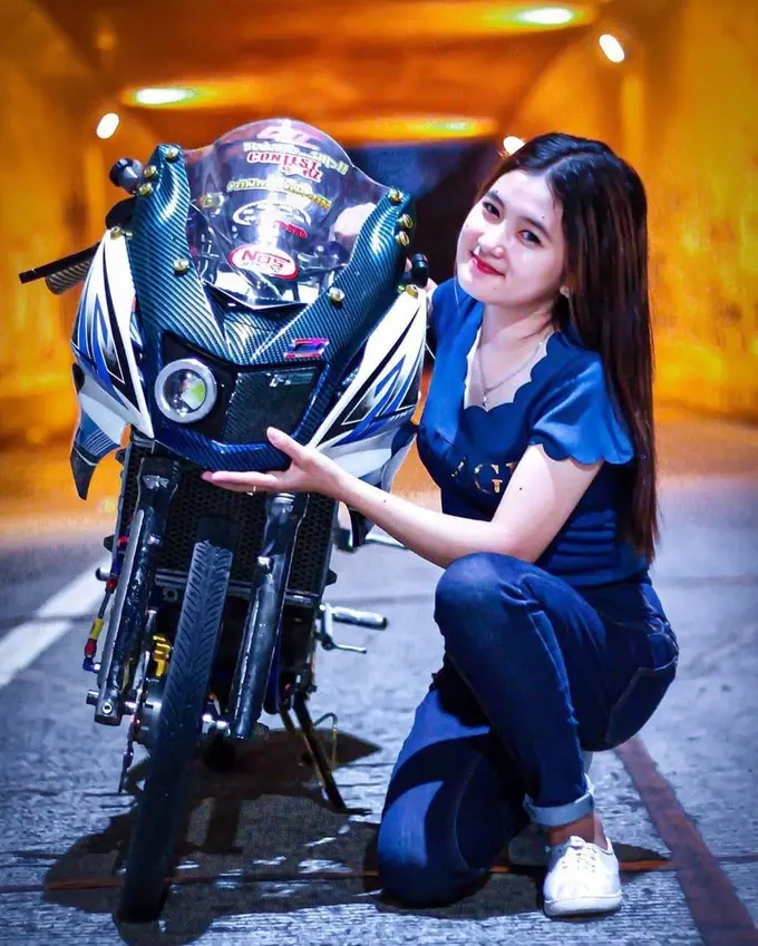 Potret Modifikasi Kawasaki Ninja Jari-jari Beserta Modelnya yang Cantik