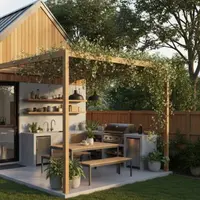 Ilustrasi Rumah Minimalis Memanjang ke Belakang/Gemini AI