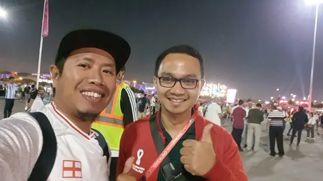 Fans Timnas Inggris dan Argentina dari Indonesia, Edy K