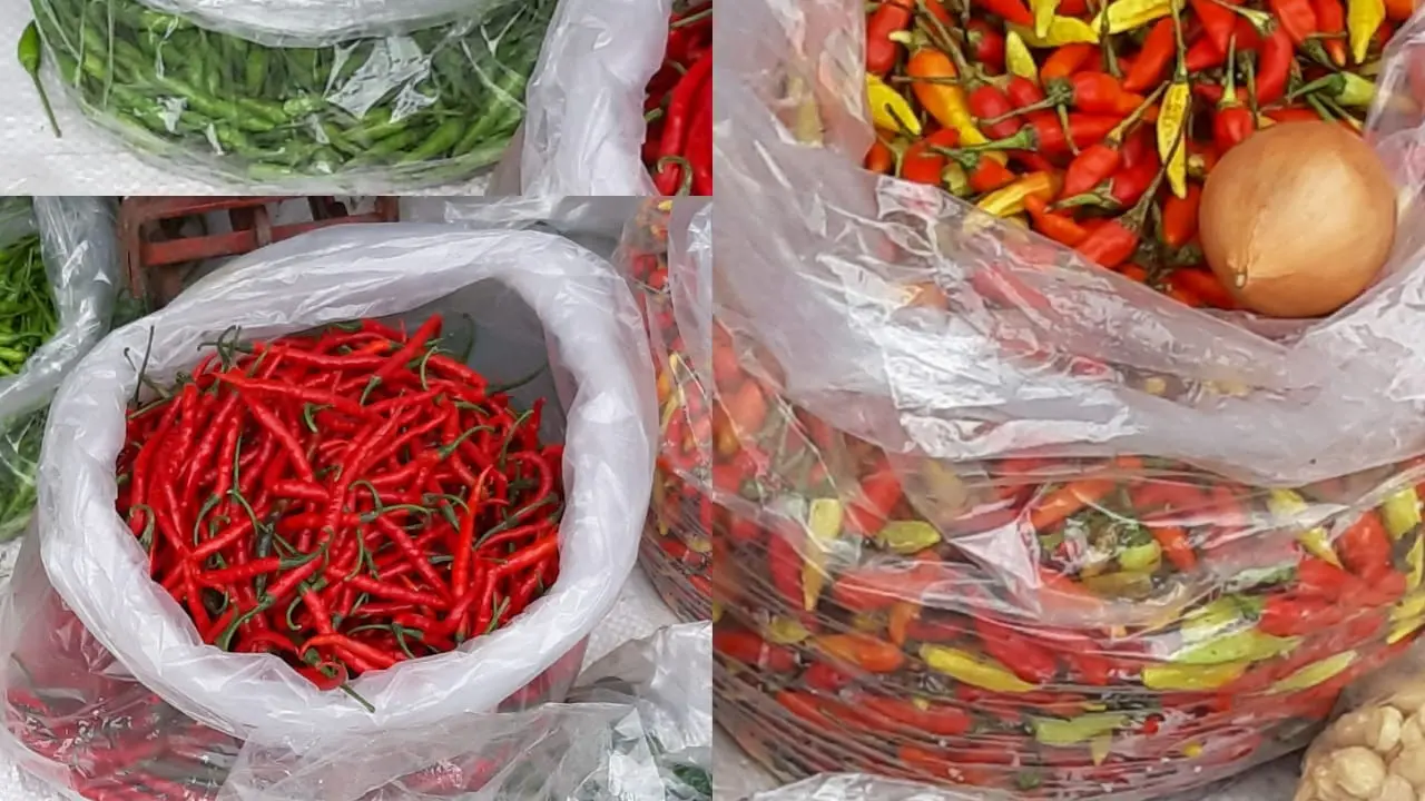 Musim Hujan, Harga Cabai dan Bawang Naik Turun