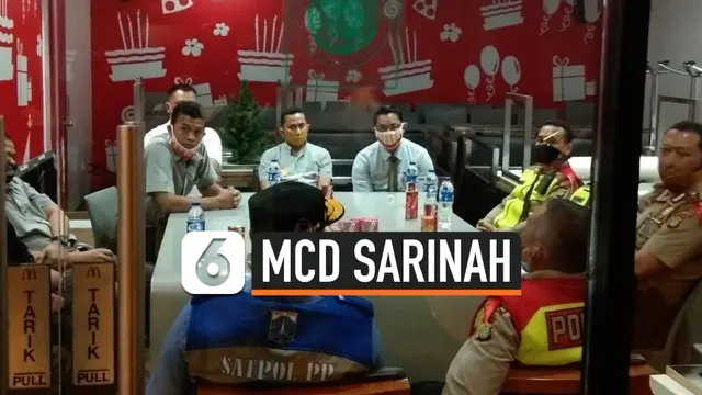 VIDEO: Viral Kerumunan di McD Sarinah, Satpol PP Tak Beri Sanksi