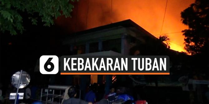 VIDEO: Kebakaran Pasar Baru Tuban, Ribuan Lapak Hangus