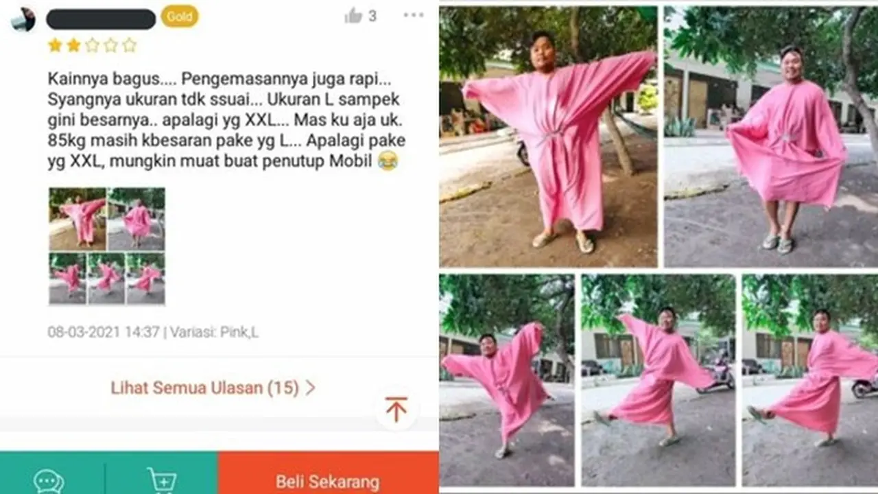 6 Potret Pesanan Baju di Online Shop Ini Tak Sesuai Ekspektasi, Bikin Kecewa