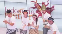 Aurel Hermansyah dan Dion Wiyoko mengaku tak hadapi kesulitan saat menari di ajang Indonesia Menari 2015