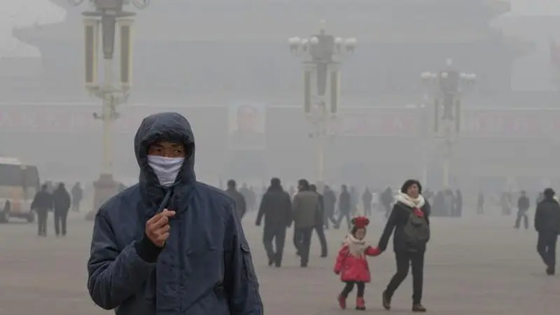 Ilustrasi polusi udara di kota Beijing (AP/NG Han Guan)