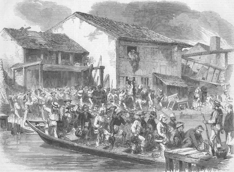 Ilustrasi Perang Opium (Wikimedia Commons)
