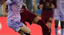 Keunggulan AS Roma atas Athletic Bilbao bertahan hingga akhir babak pertama pertandingan. (Filippo MONTEFORTE/AFP)