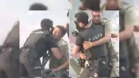 Video Mengharukan Polisi Selamatkan Tentara Turki dari Amuk Massa
