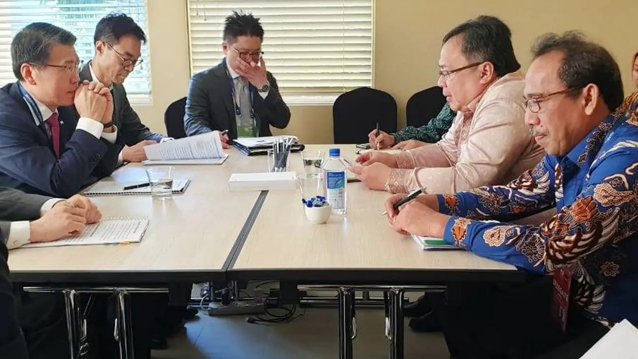 Menteri PPN/Kepala Bappenas Bambang Brodjonegoro bertemu President/Chairman Export-Import Bank of Korea Sung Soo Eun