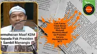 Cek fakta video Dedi Mulyadi meminta maaf ke Presiden karena mendahului ke NTT