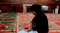 Bayi dan Balita Tidur Pulas di Posko Evakuasi Kabut Asap Riau