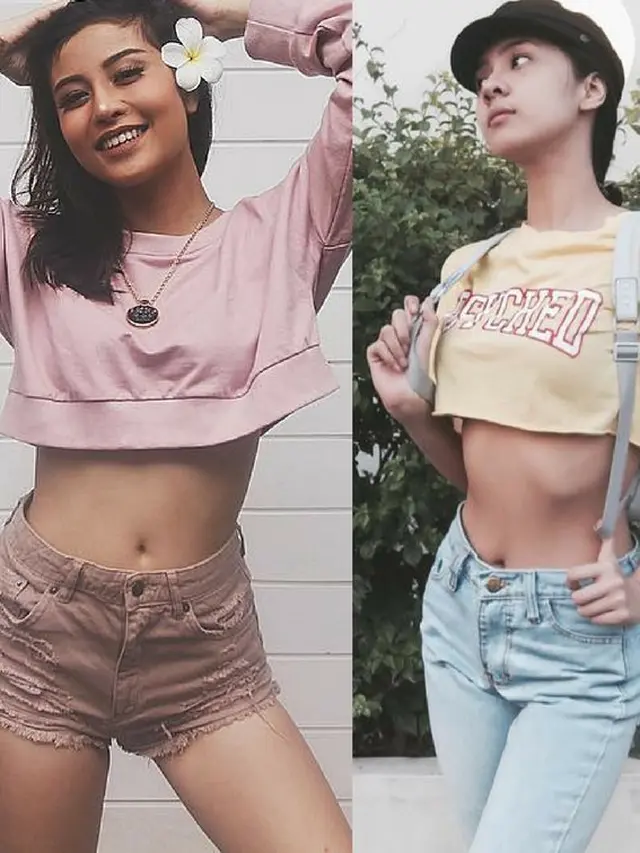 [Bintang] Selalu Bikin Sensasi, Begini Gaya Selebgram Eksis Awkarin dan Anya Geraldine, Mana Yang Paling Seksi?