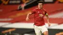 2. Harry Maguire (87 juta euro) - Harry Maguire menjadi bek tengah termahal sepanjang sejarah transfer Manchester United. Pemain asal Inggris ini dibeli Manchester United dengan harga 87 juta euro dari Leicester City. (AFP/ Oli Scarff)