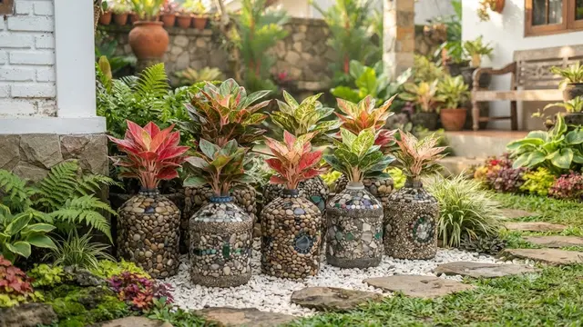 Inspirasi Pot Aglonema dari Galon Bekas