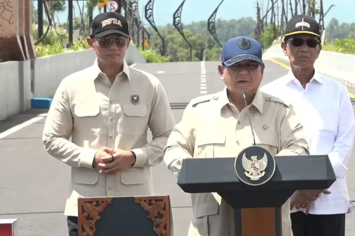Prabowo resmikan Jembatan Kabanaran di Bantul