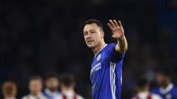 John Terry menjadi kapten Chelsea saat timnya berkunjung ke Indonesia tepatnya pada 25 Juli 2013 melawan Indonesian All-Star pada ajang Chelsea Asia Tour di Stadion Gelora Bung Karno, Jakarta. Chelsea menang telak 8-1. (AFP/Glyn Kirk)
