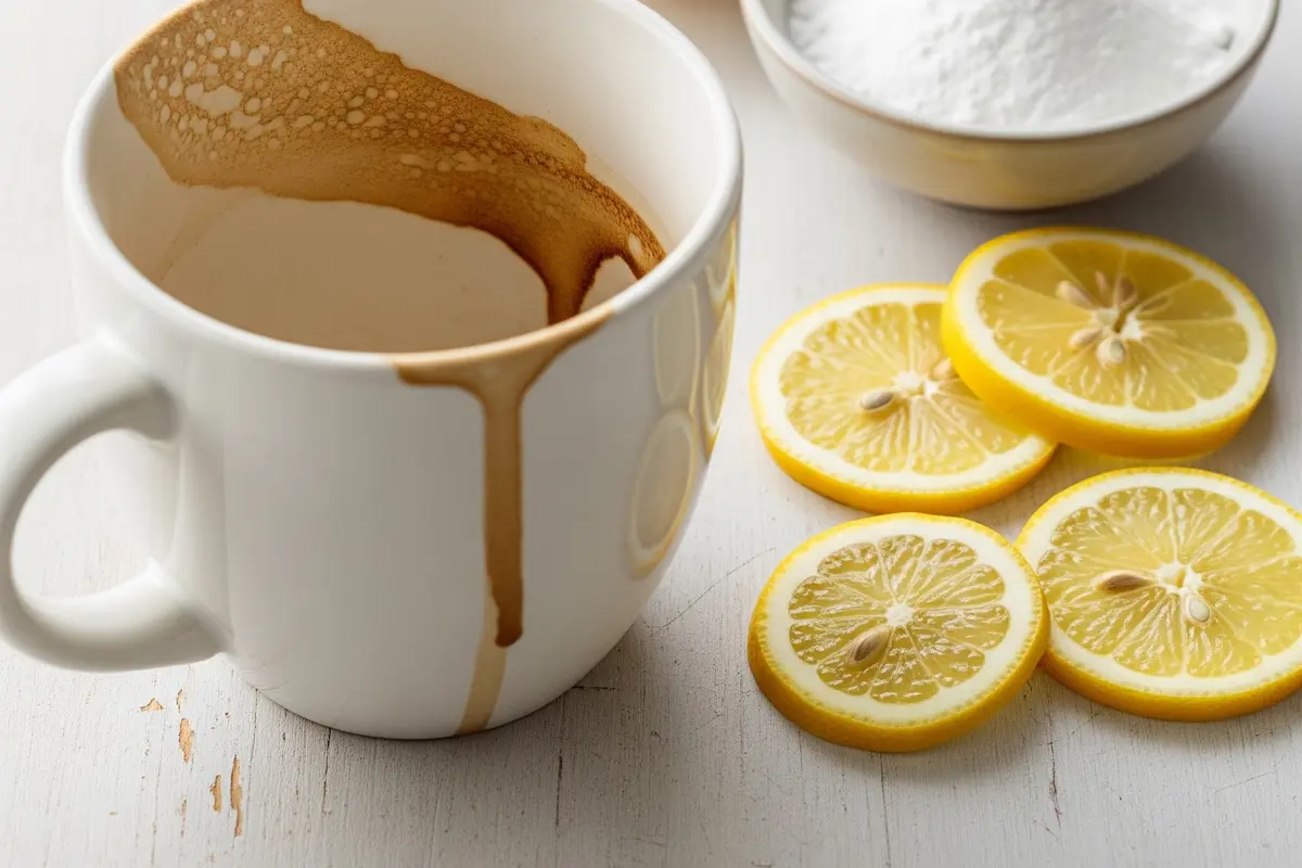 Cara Menghilangkan Noda Kopi di Cangkir Putih