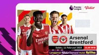 Live Streaming Big Match Liga Inggris Arsenal Vs Brentford Sabtu 11 Februari 2023 di Vidio