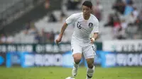 Striker tim nasional Korea Selatan, Hwang Hee-chan. (AFP/Vladimir Simicek)