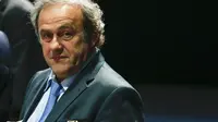 Michel Platini menebar ancaman di Kongres FIFA ( REUTERS/Ruben Sprich)