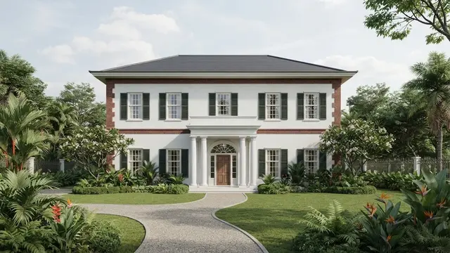 Desain Rumah Klasik Eropa Gaya Georgian