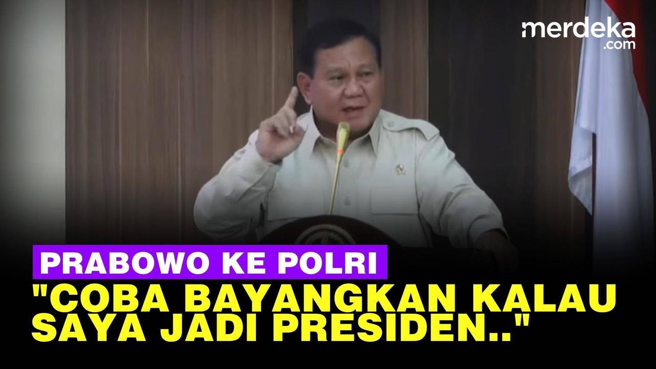 VIDEO: Menhan Prabowo Keceplosan Depan Perwira Polri "Bayangkan Kalau Saya Presiden"
