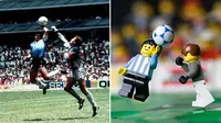 Video `Tangan Tuhan` Maradona Dalam Permainan Lego