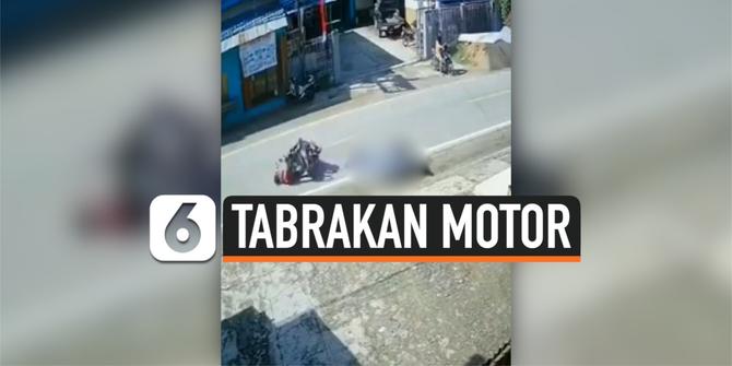 VIDEO: Tabrakan Antar Motor di Sorong, 1 Nyawa Melayang