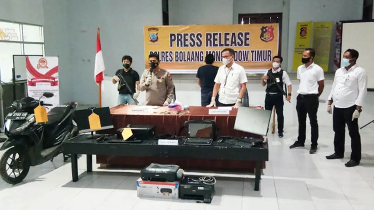 Pengungkapan kasus tersebut kemudian disampaikan oleh Kapolres Bolmong Timur AKBP Irham Halid saat konferensi pers Senin (5/7/2021), di Mapolres Bolmong Timur.