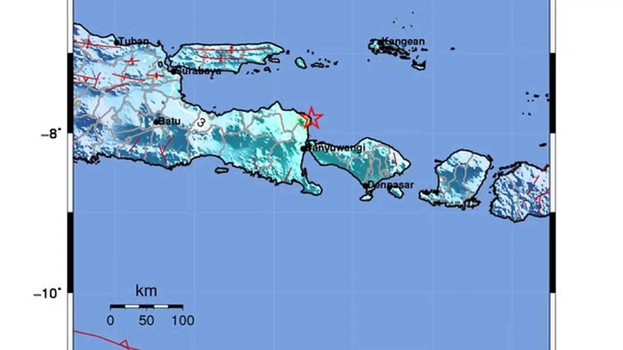 Gempa Magnitudo 5,7 Guncang Banyuwangi