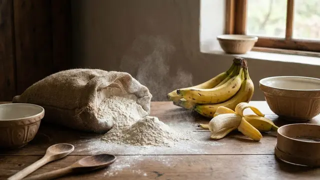 Ilustrasi Cara Membuat Tepung Pisang/Gemini AI