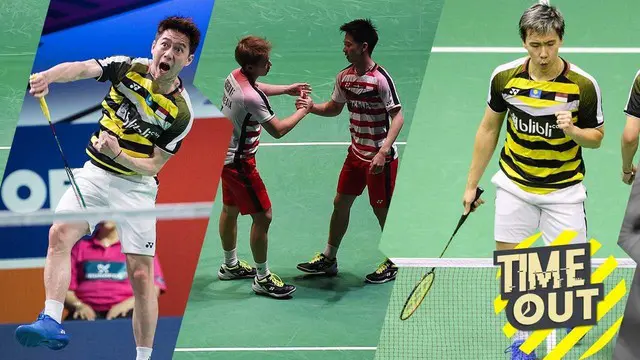 Berita video Time Out tentang ganda putra Indonesia, Kevin Sanjaya / Marcus Gideon yang memecahkan rekor baru. Apakah rekor itu?