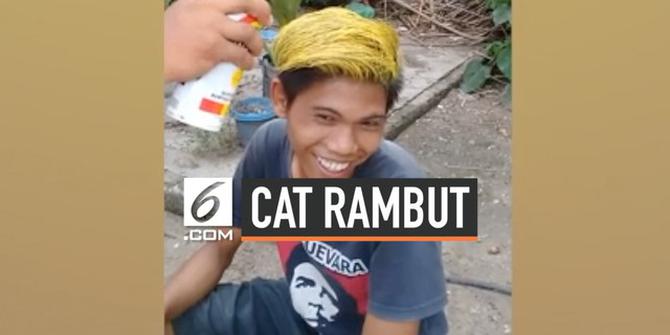 VIDEO: Remaja Ini Nekat Warnai Rambut Dengan Cat Pilox