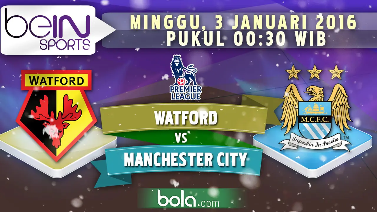 Watford vs Manchester City (Bola.com/Samsul Hadi)