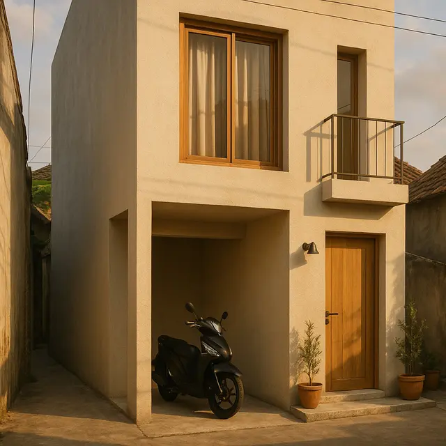 Model Rumah 2 Lantai Rp 100 Juta di Gang