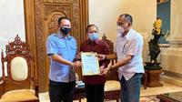 Ketua MPR RI Bambang Soesatyo silaturahmi dengan Pengprov IMI, di Bali, Jumat (20/11/20).