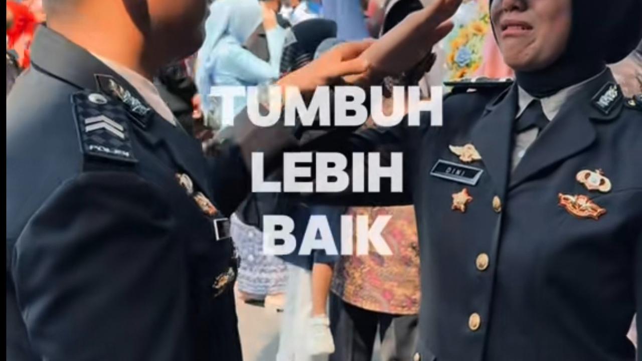 Momen Haru Perwira Polwan Hormat ke Kakaknya Bintara Polri Usai Dilantik Prabowo, Banjir Air Mata