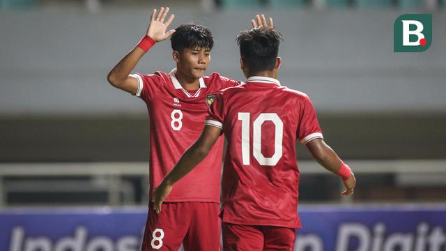 Selebrasi pemain Timnas Indonesia U-17, Arkhan Kaka (8)
