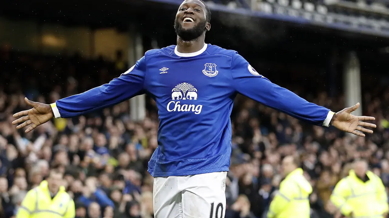 Striker Everton Romelu Lukaku. 