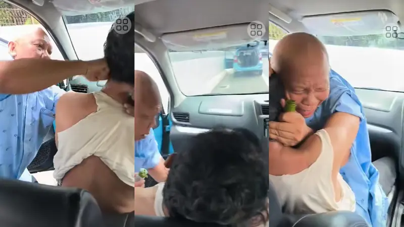 Momen Menegangkan di Pinggir Jalan Tol: Sopir Taksi Selamatkan Teman dari Angin Duduk dengan Keahlian Tak Terduga! (TikTok Ombotak)